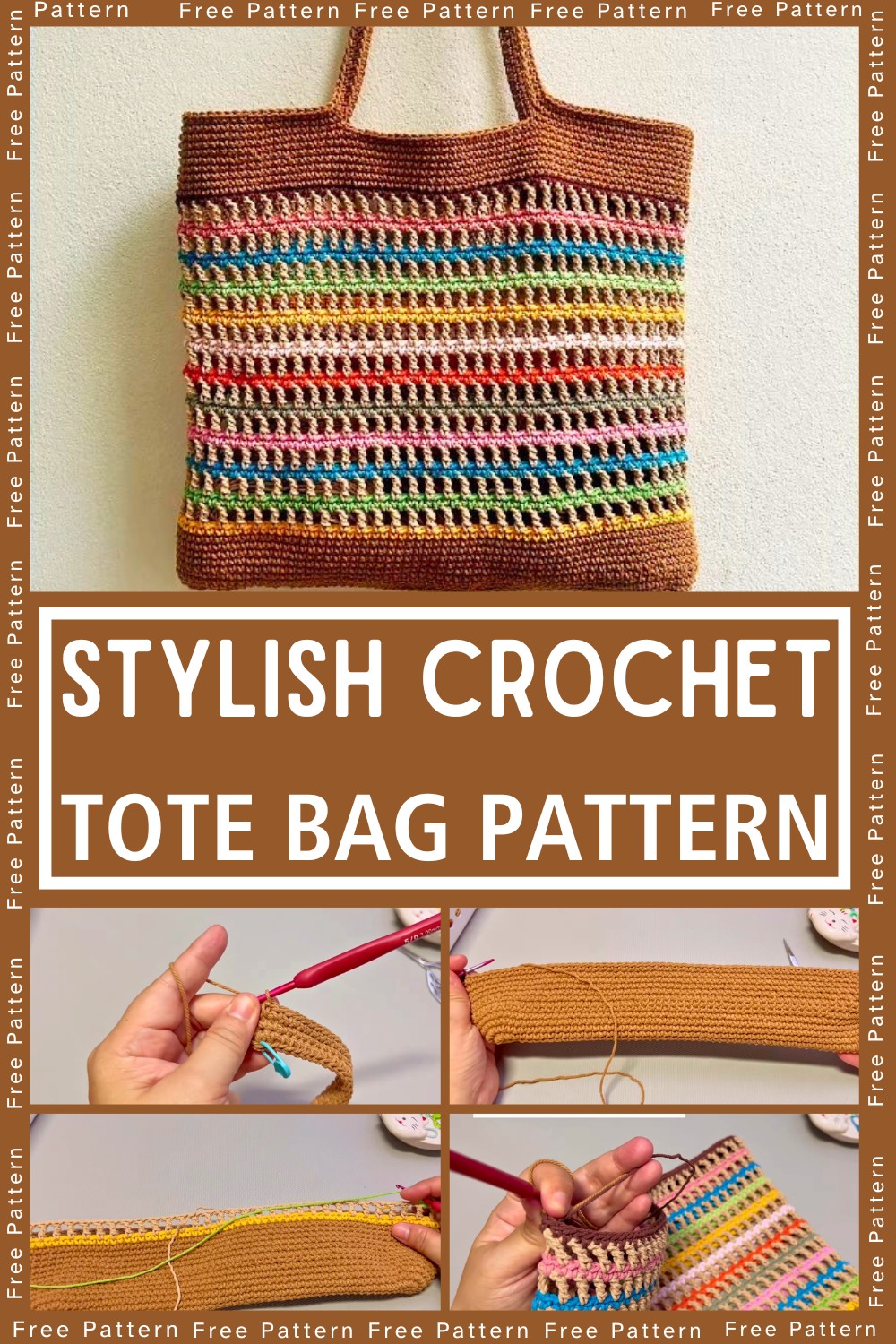 Stylish Crochet Tote Bag Pattern – Easy Tutorial - DIY Crafts