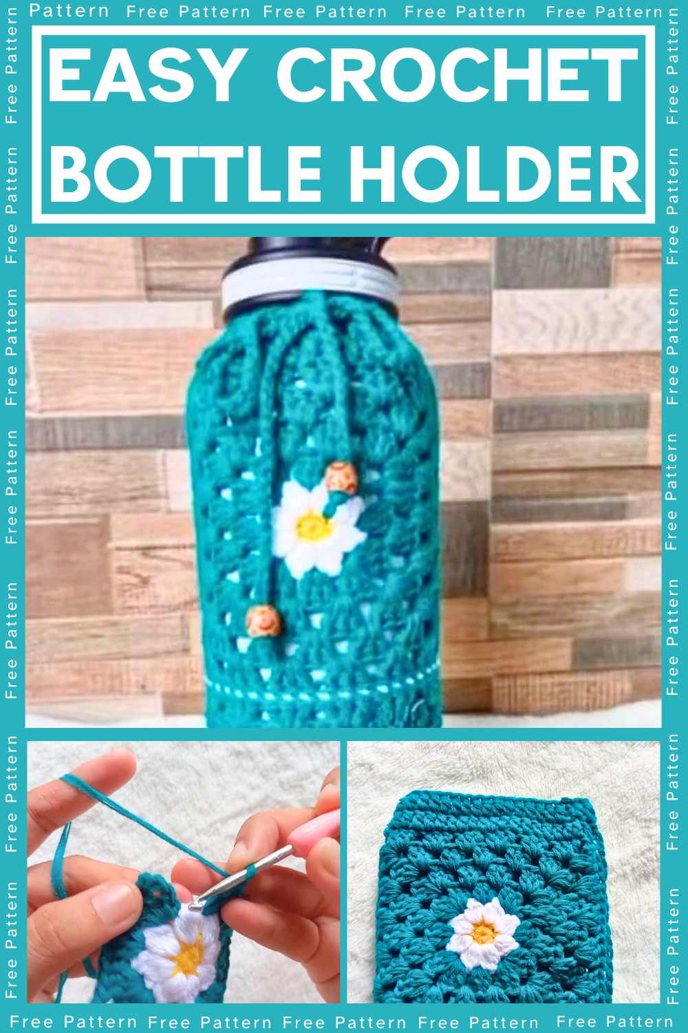 Easy Crochet Water Bottle Holder DIY