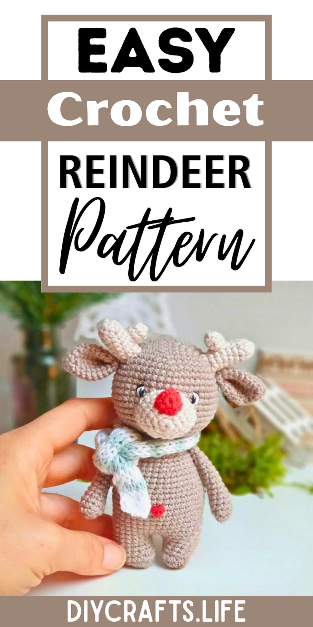 Festive Handmade Crochet Reindeer Amigurumi Pattern