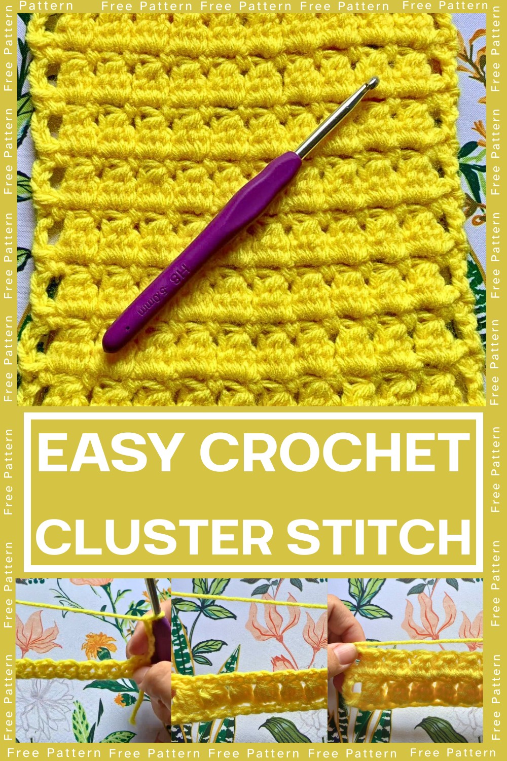 Learn to Crochet the Cluster Stitch