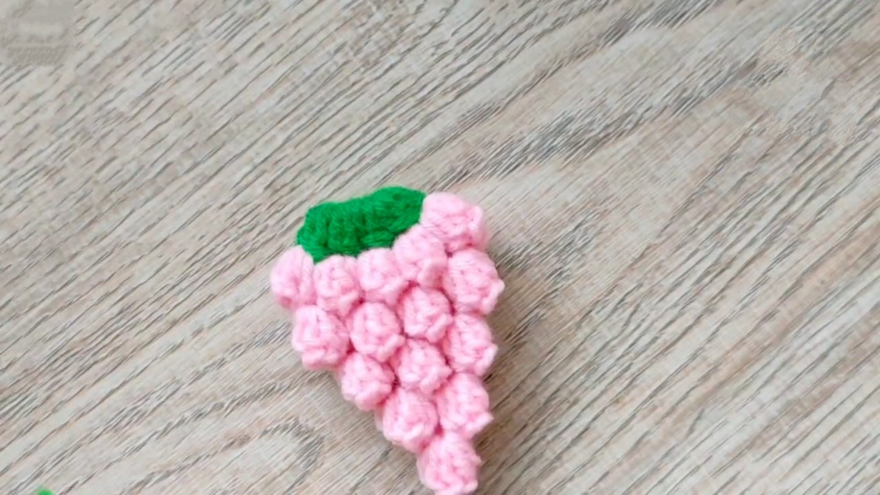 Beautiful Crochet Grape Keychain Pattern