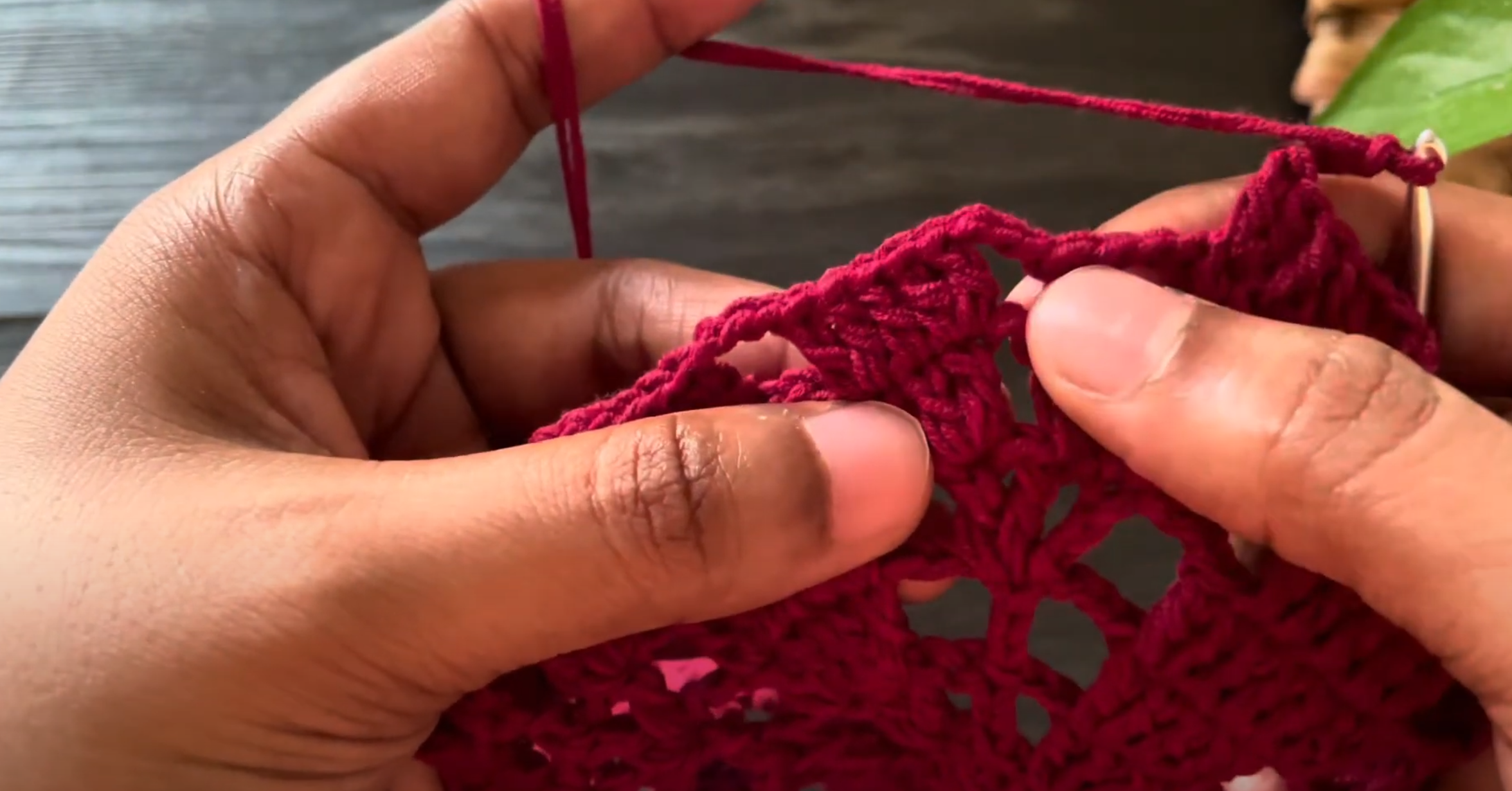 How to Crochet a Leafy Hexagon Cardigan