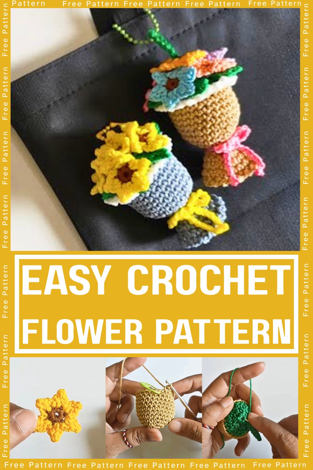 Simple Crochet Flower Design for Beginners