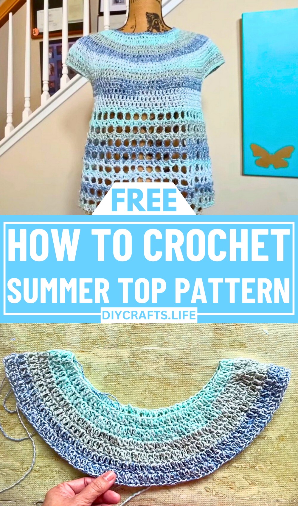 Stylish Crochet Lightweight Summer Top Pattern