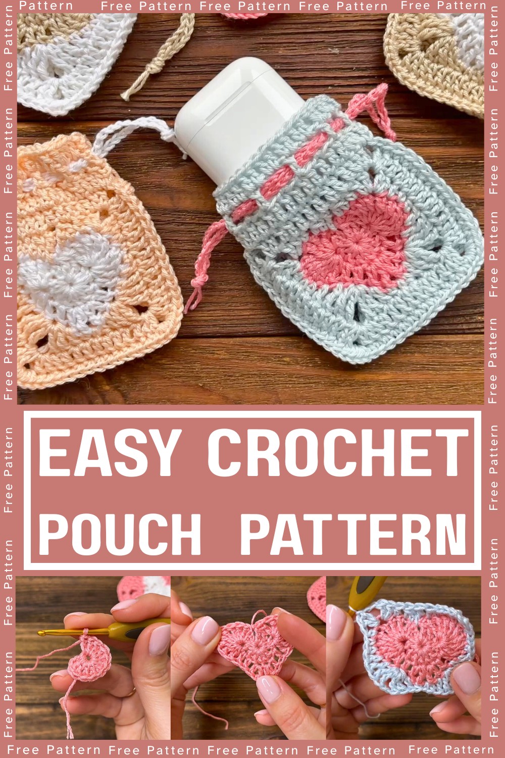 Stylish Crochet Pouch for Everyday Accessories