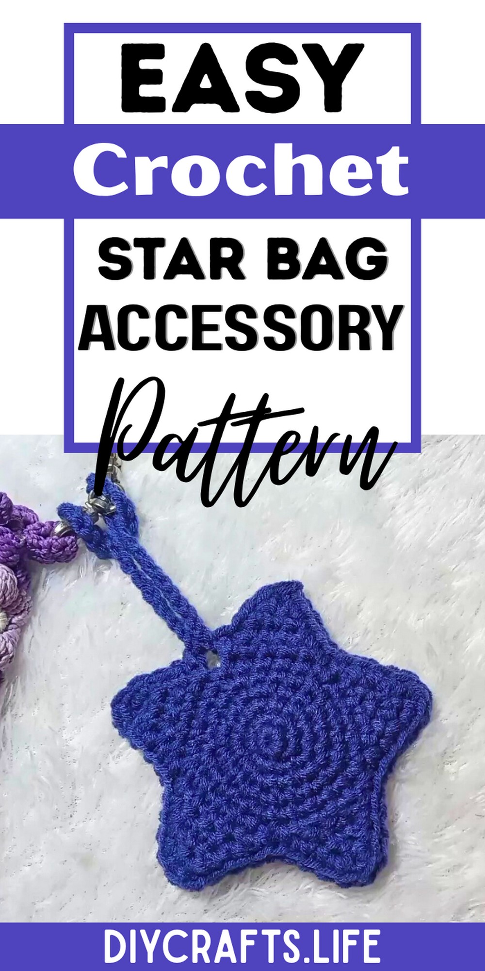 Stylish Crochet Star Bag Accessory – Step-by-Step Tutorial