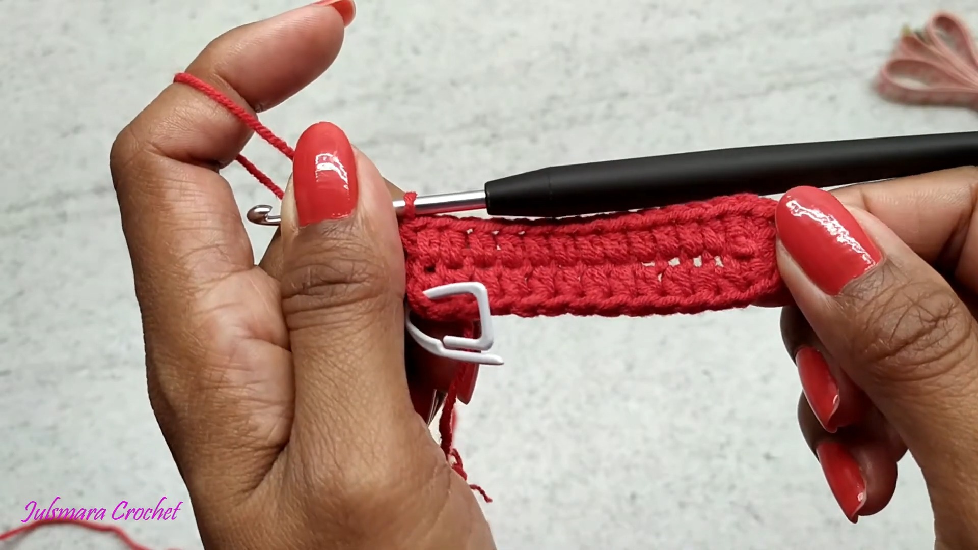 Crochet Red Bralette