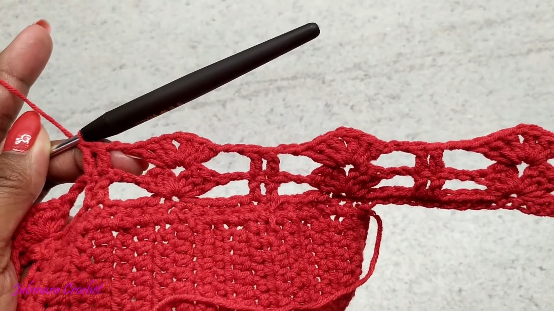 Crochet Red Bralette