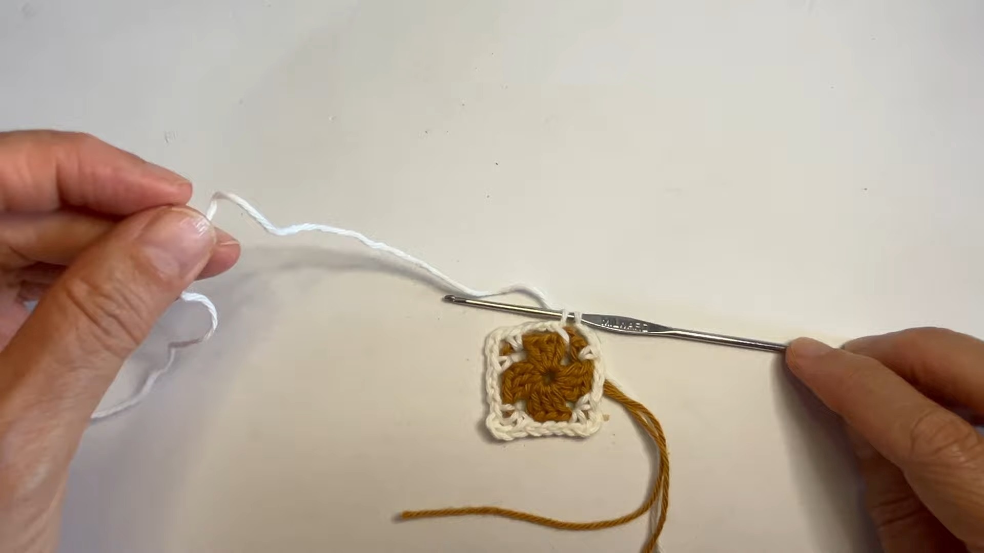 Crochet a Block Stitch Granny Square