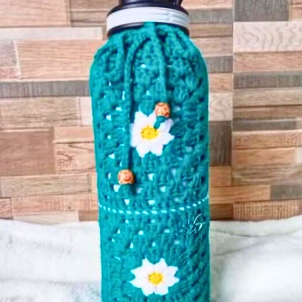 Easy Crochet Water Bottle Holder DIY