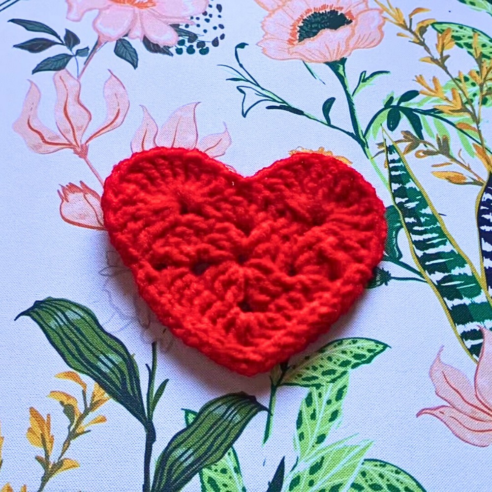 Easy Crochet Granny Heart Pattern