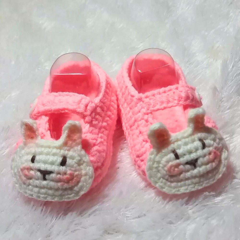 Crochet Bunny Baby Shoes