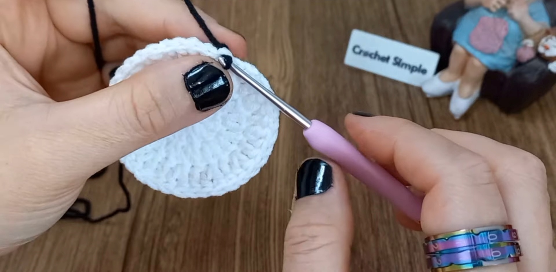 Spooky Crochet Granny Square for Halloween Fun