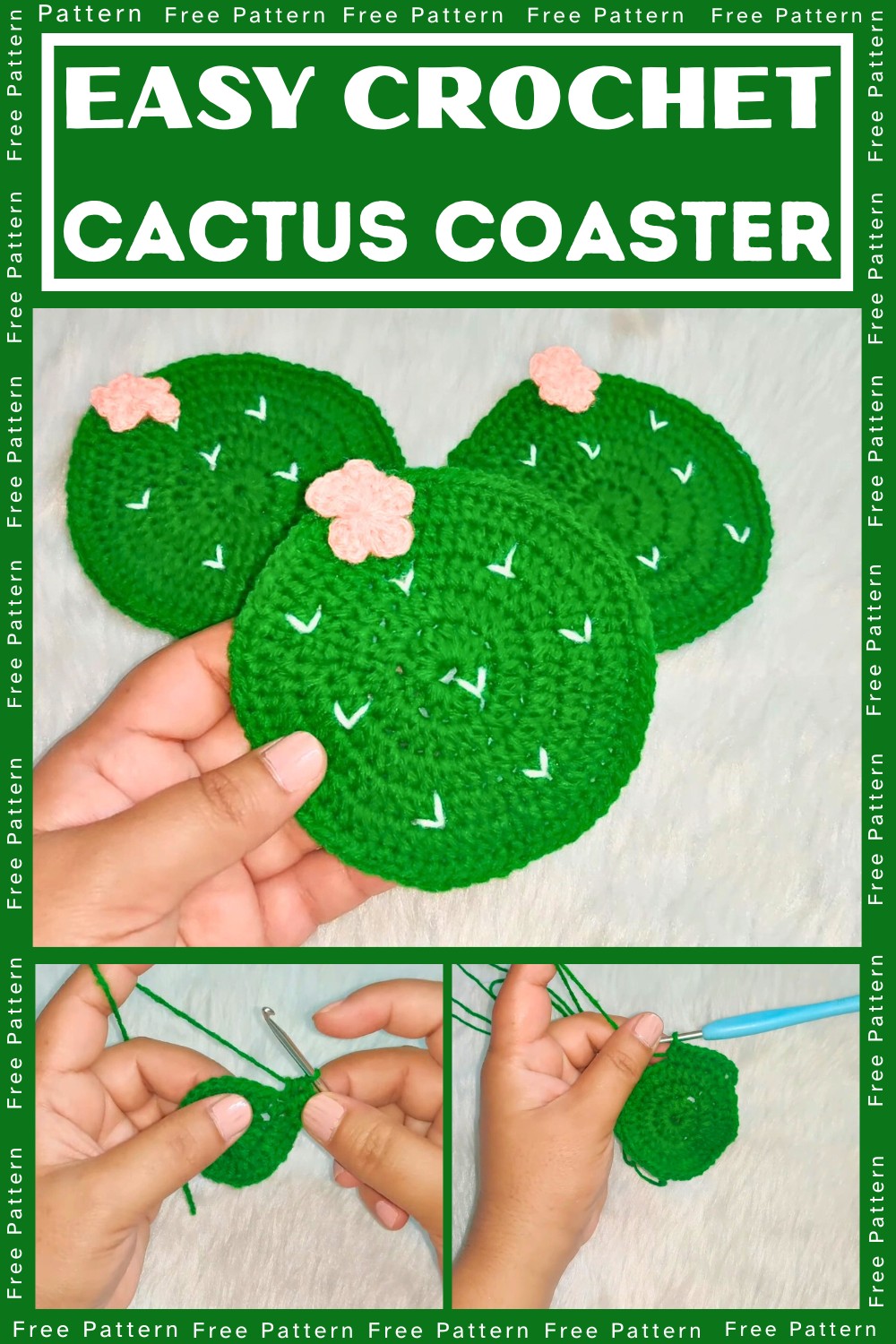 Beginner's Guide to Crochet Cactus Coaster Pattern