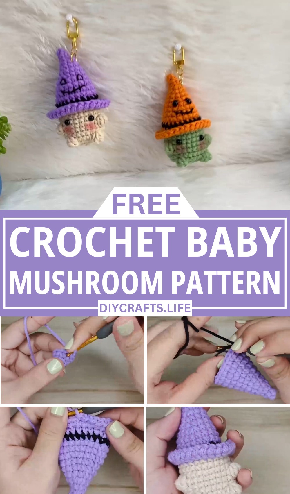 Create a Whimsical Crochet Baby Mushroom with Ease