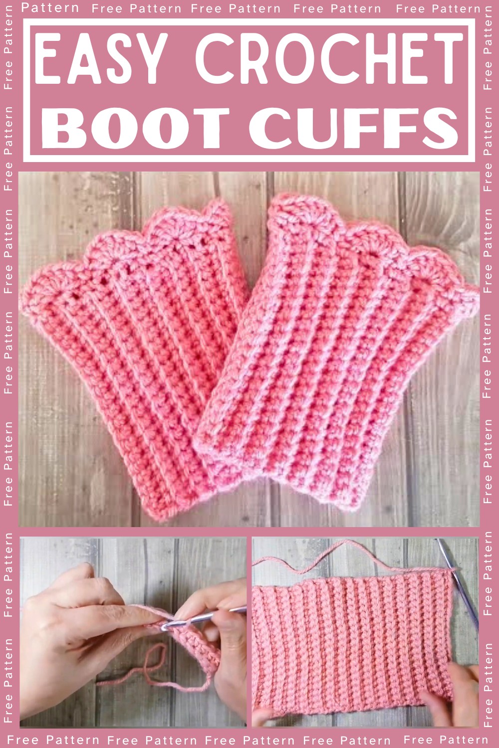 Crochet Boot Cuffs