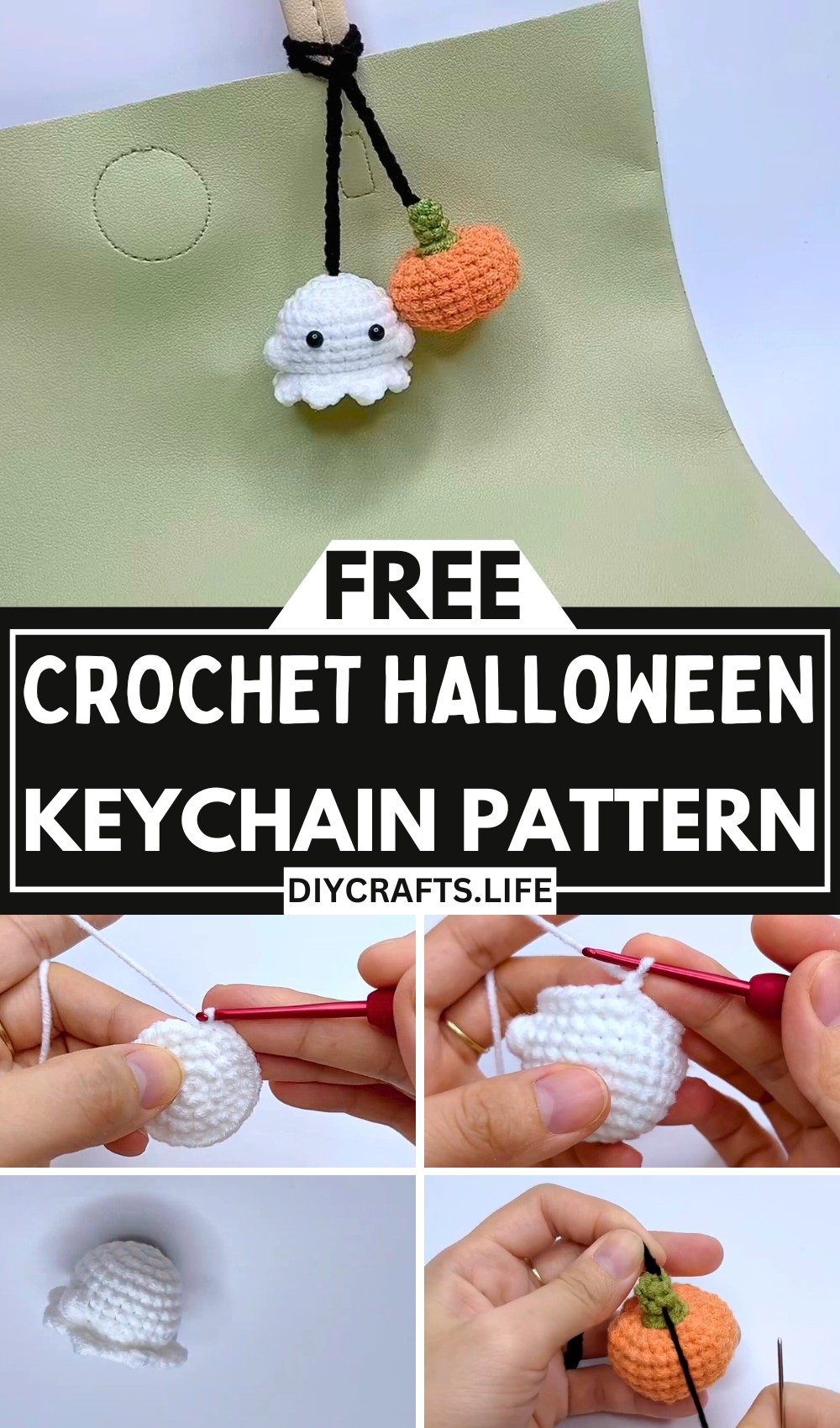 Crochet Halloween Keychain Pattern for Seasonal Decor