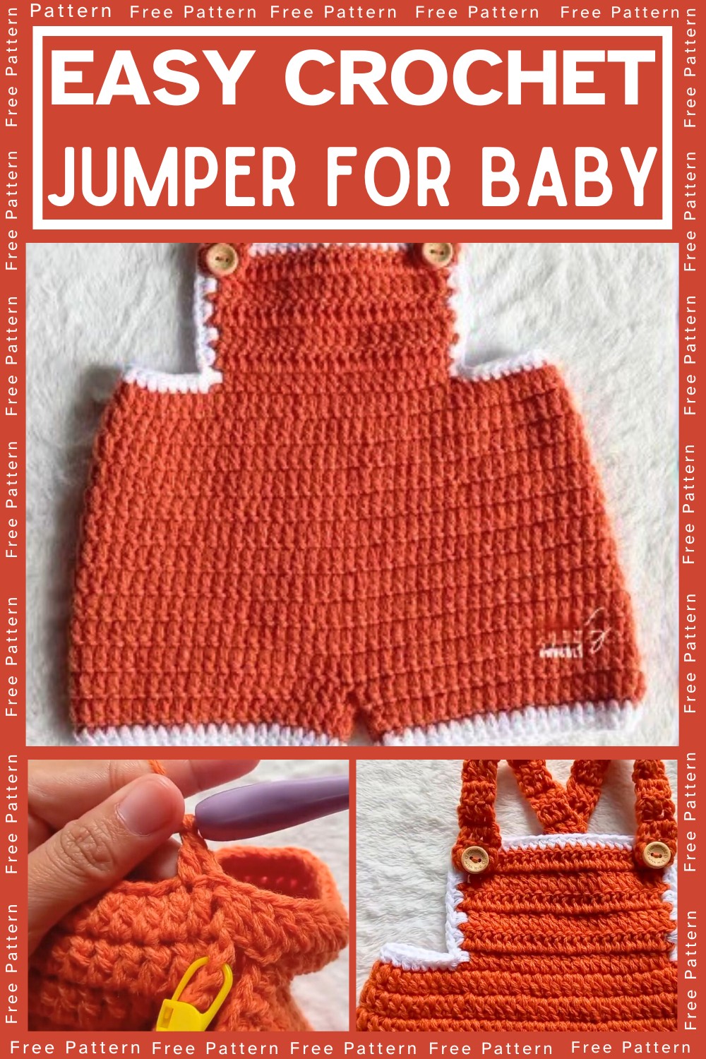 Crochet Jumper for Baby (0-3 Months)