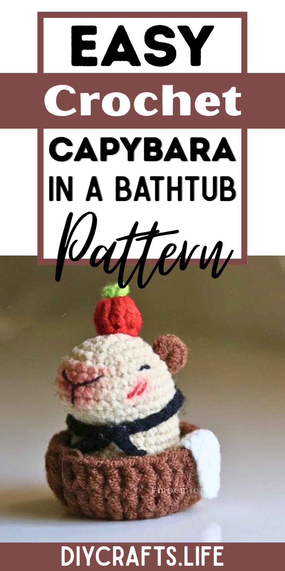 Crochet a Capybara in a Bathtub