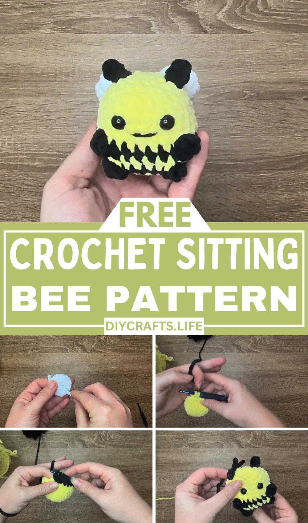 Cute and Versatile Crochet Sitting Bee Pattern