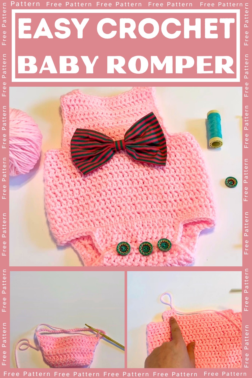 Easy Crochet Baby Romper