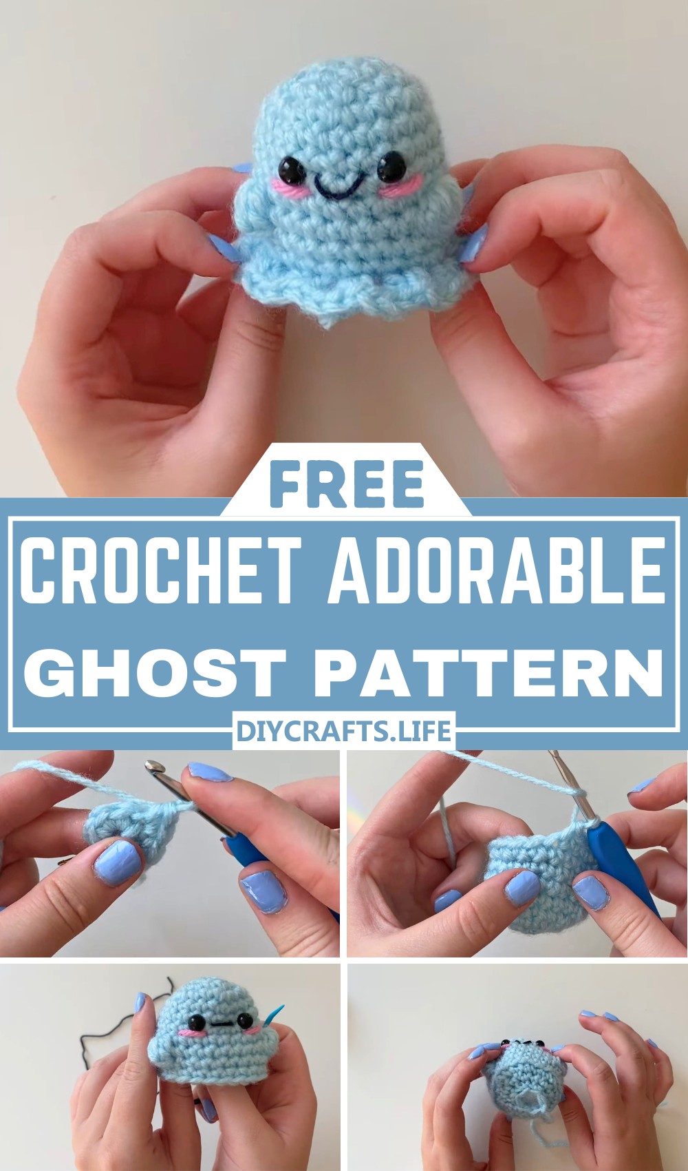 How to Crochet an Adorable Ghost – Step-by-Step Tutorial - DIY Crafts