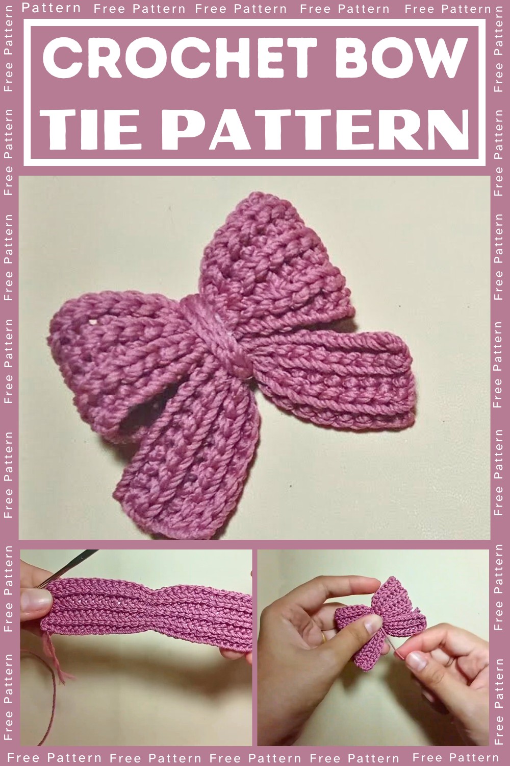 Stylish Crochet Bow Tie Tutorial