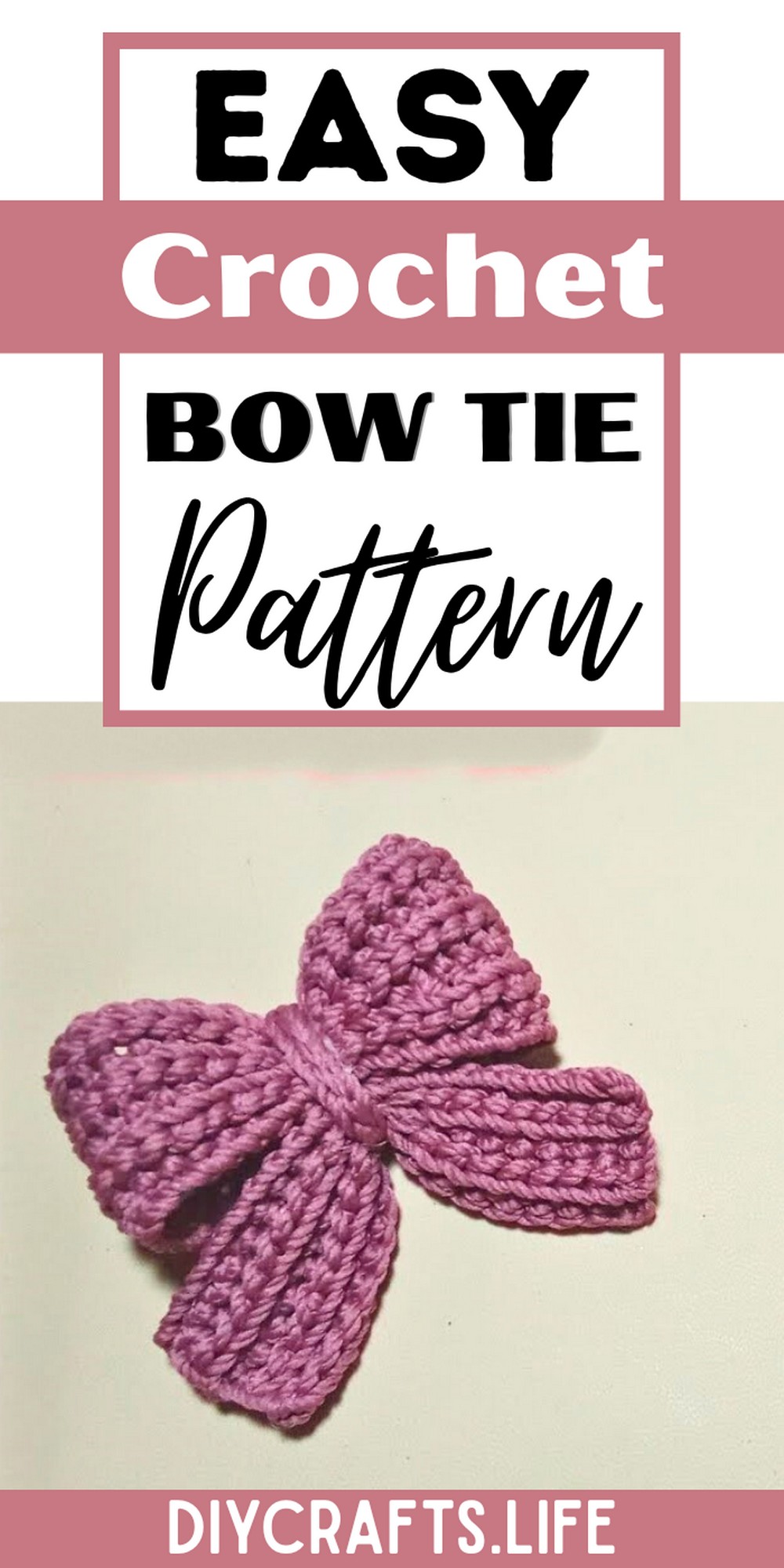 Stylish Crochet Bow Tie Tutorial