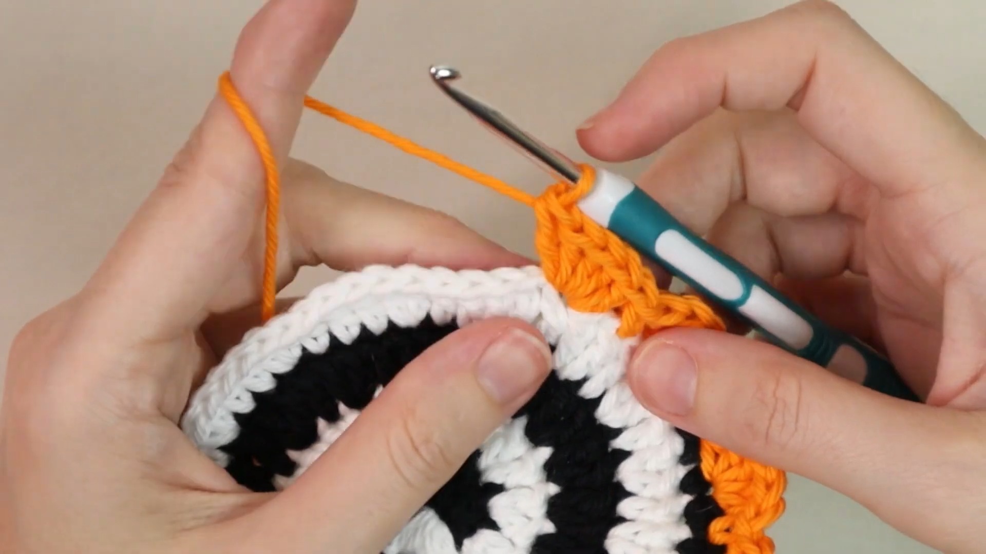 Easy Spiral Crochet Project for Festive Coasters