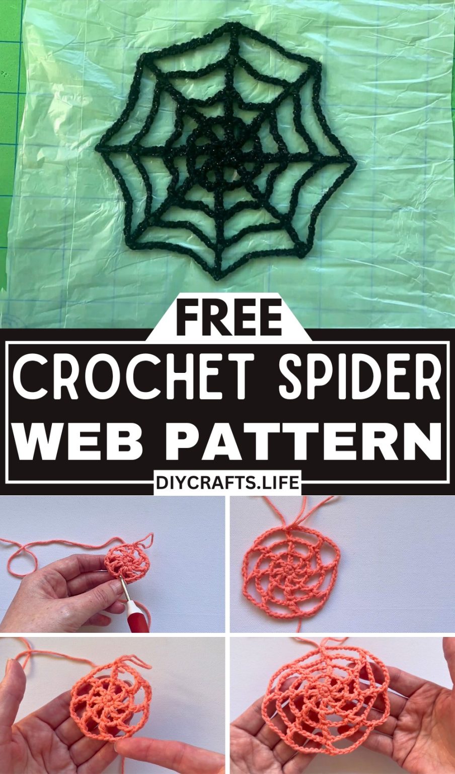 Spidey Web Pattern Crochet Spider Web Pattern for Stunning Halloween Decor - DIY Crafts