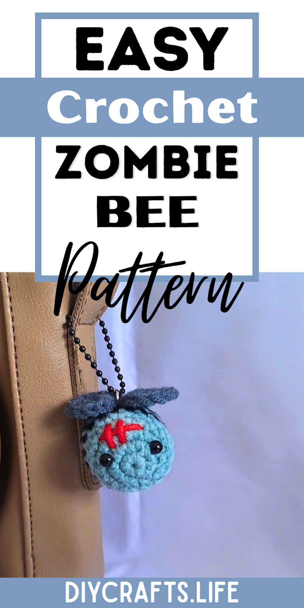 Crochet Spooky Zombie Bee – Halloween Crochet Pattern
