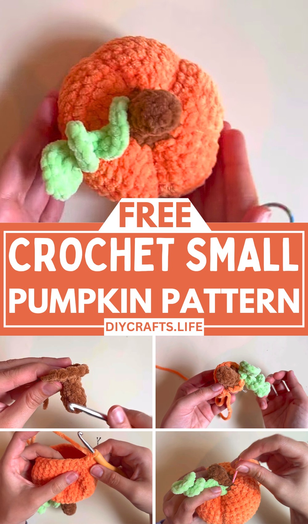 Easy Crochet Pumpkin Tutorial for Fall Décor