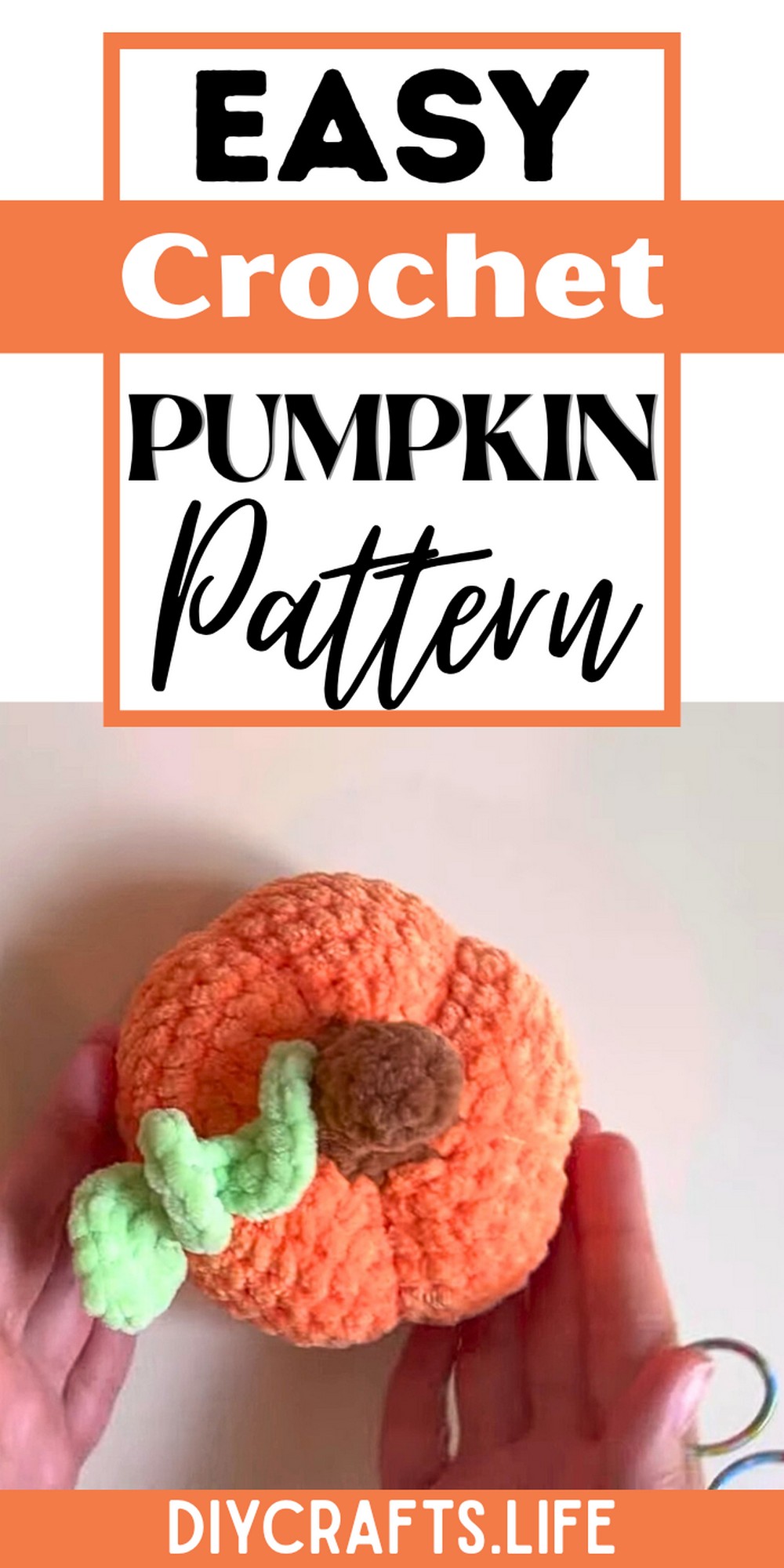 Easy Crochet Pumpkin Tutorial for Fall Décor