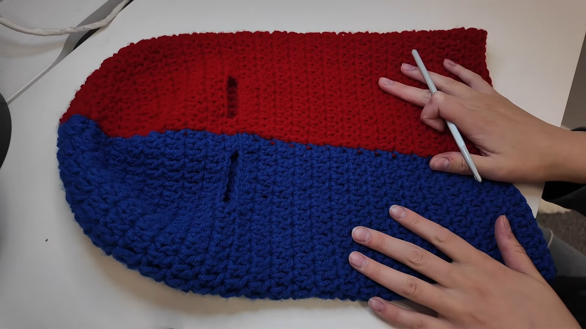 Crochet Clown Skull Bunny Balaclava Pattern Free