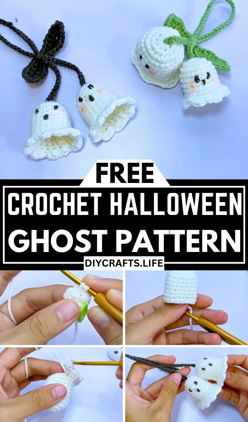 Fun & Versatile Crochet Ghost Charm for All Skill Levels