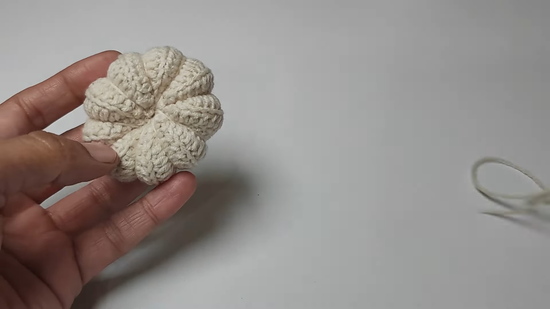 Crochet Pumpkin Keychain Tutorial for Fall Accessory