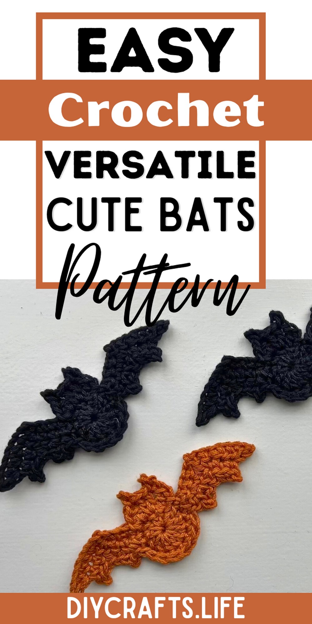How to Crochet a Beautiful and Versatile Bat Appliqué Step-by-Step