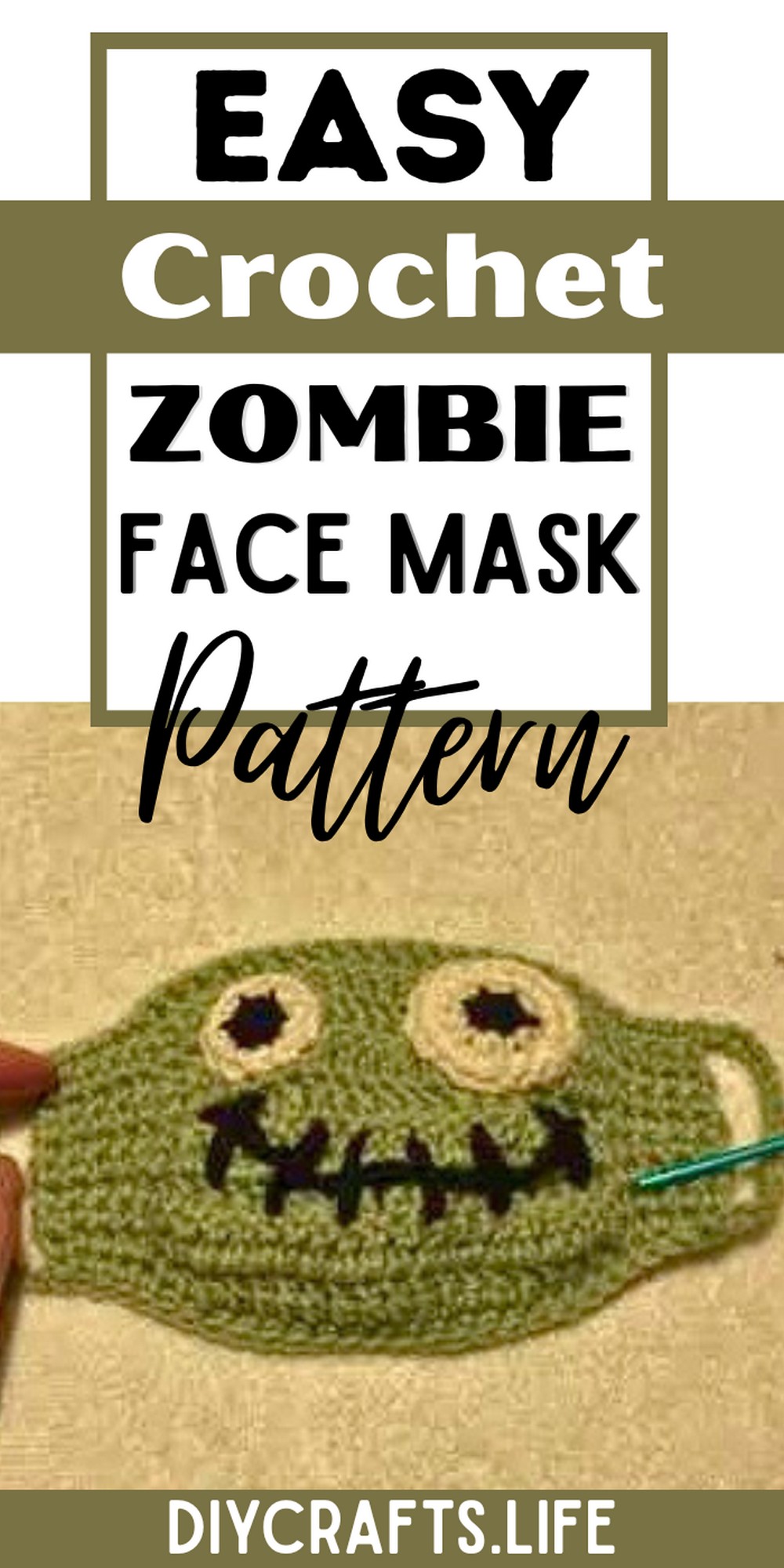 How to Crochet a Fun and Spooky Zombie Face Mask