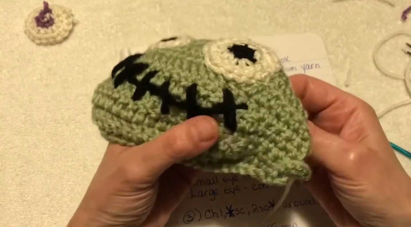 How to Crochet a Fun and Spooky Zombie Face Mask