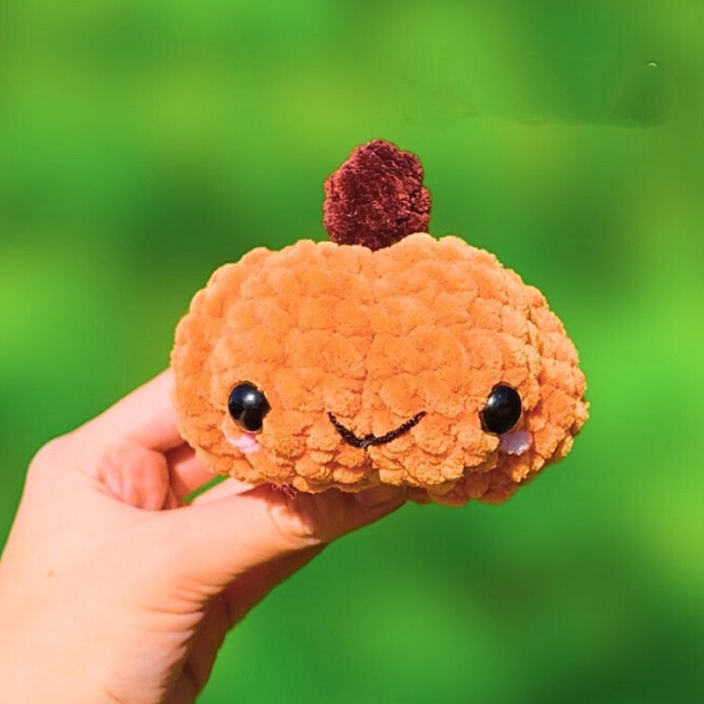 No Sew Crochet Pumpkin Tutorial for Beginners