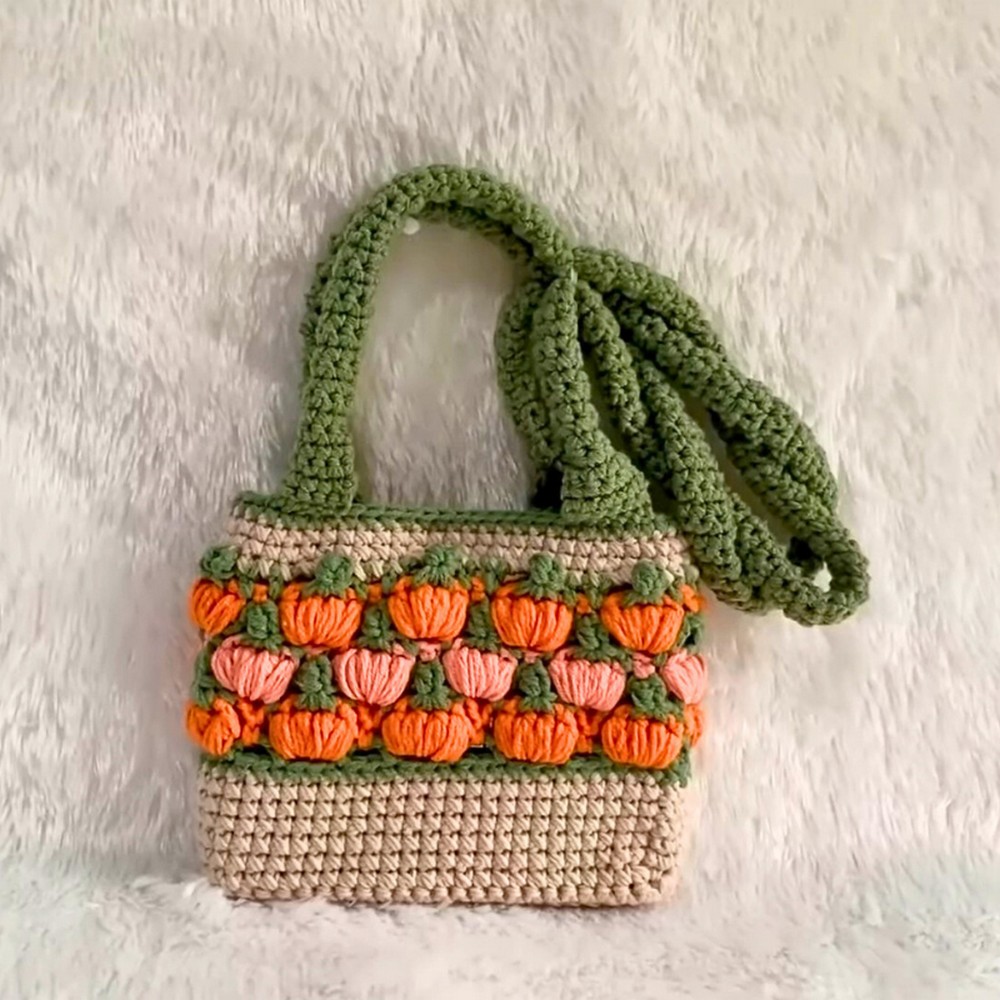 Create a Durable and Stylish Crochet Pumpkin Bag