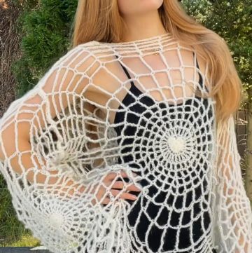 Crochet Spider Web Top Pattern – Customizable & Beginner-Friendly