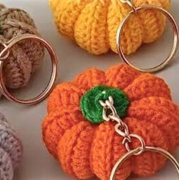 Easy Crochet Pumpkin Keychain Tutorial for Beginners