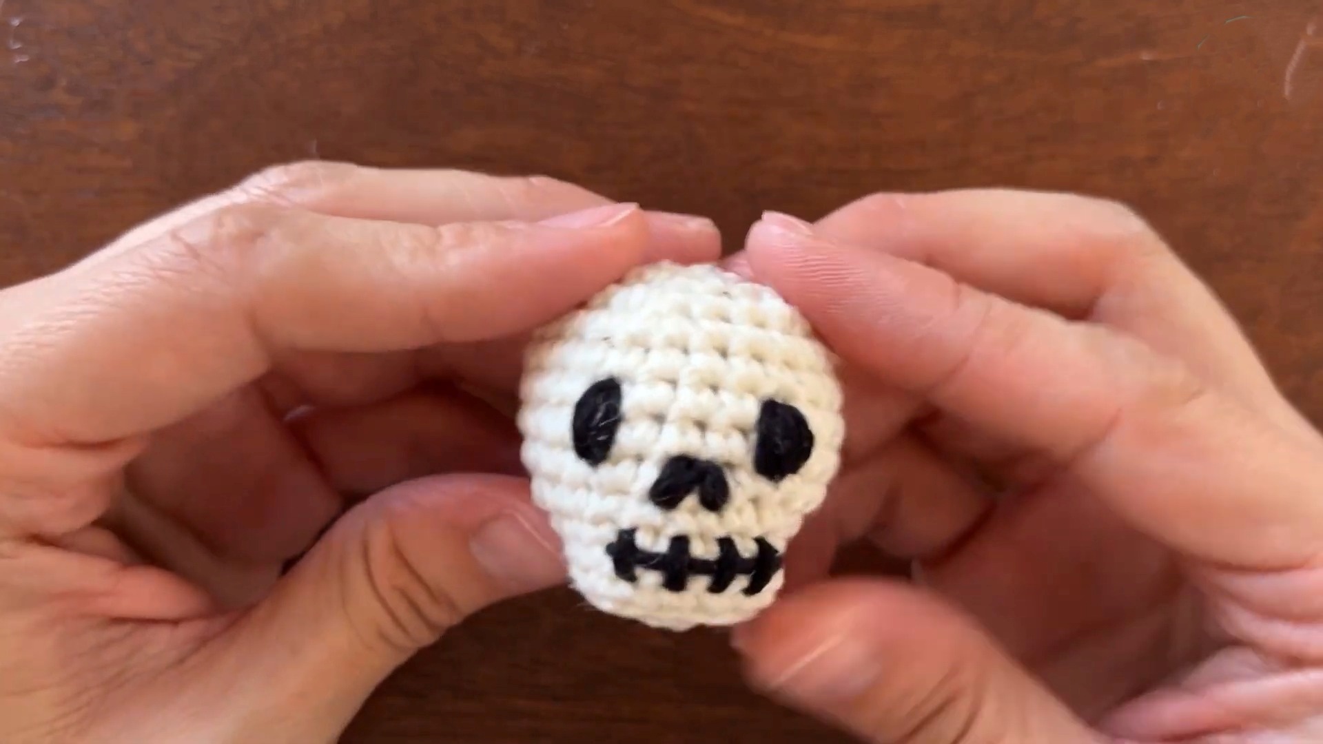 Beautiful Crocheted Skull Pattern for Keychains and More