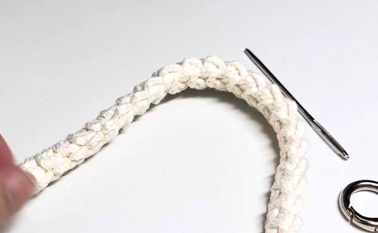 Crochet Handphone Sling Bag - Lightweight, Stylish, and Functional