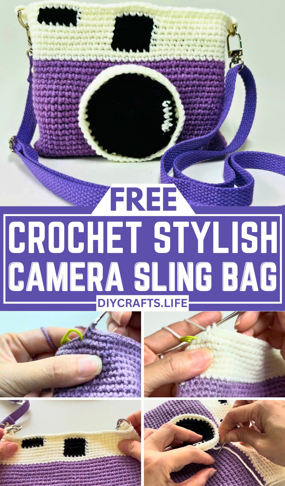 Crochet a Stylish and Functional Camera Sling Bag