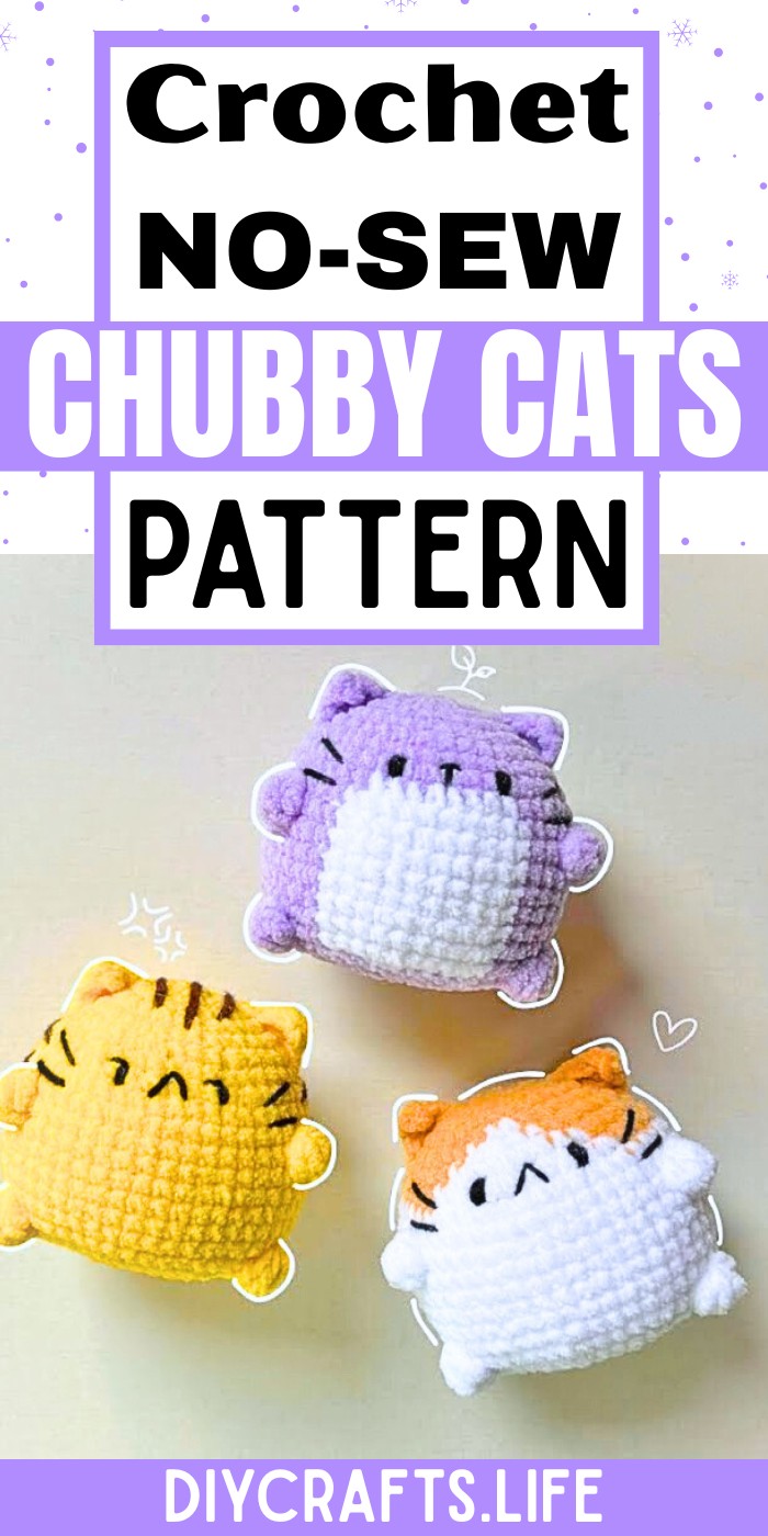 Adorable No-Sew Squishy Chubby Cats With a Fun and Simple Crochet Pattern
