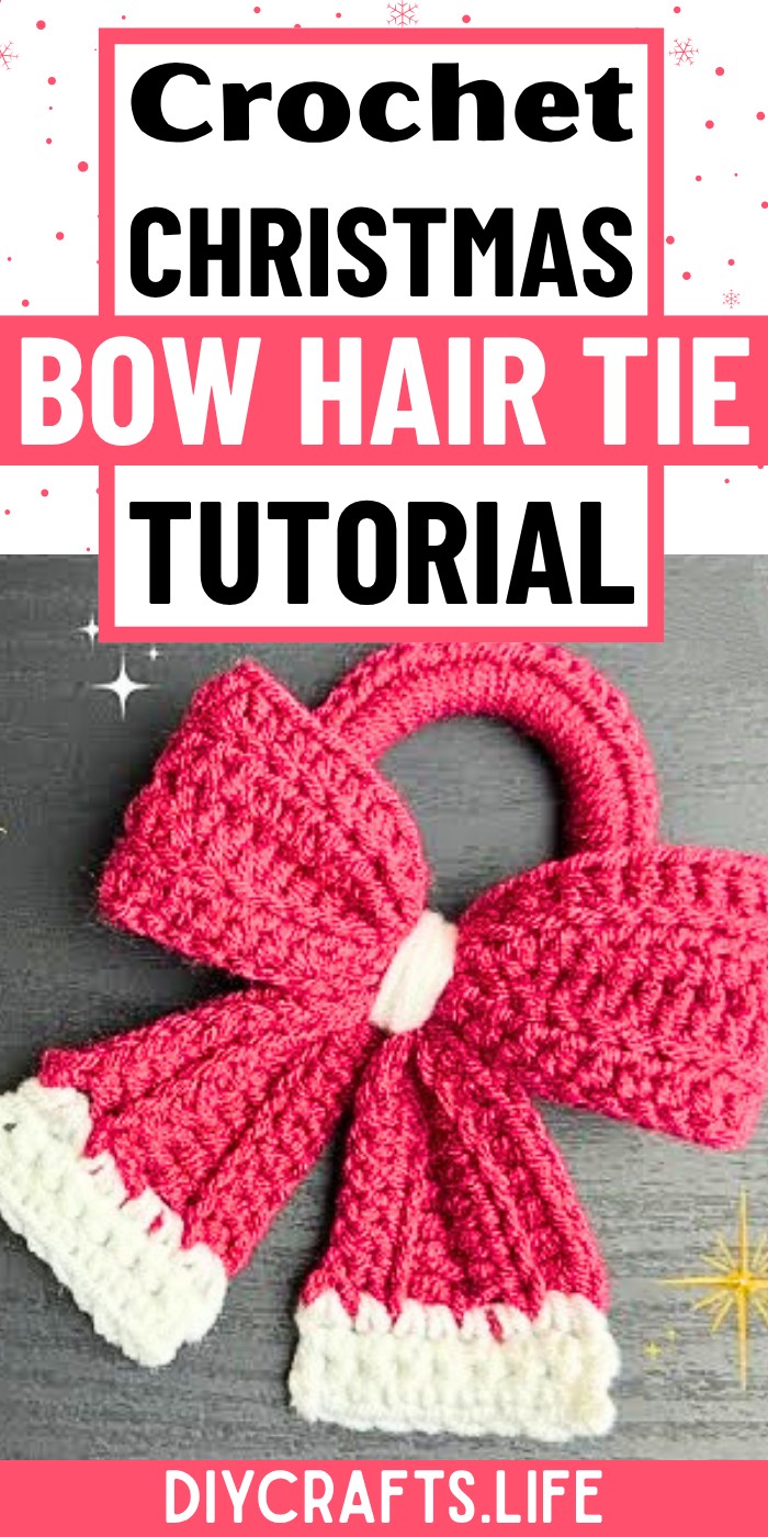Christmas Bow Hair Tie
