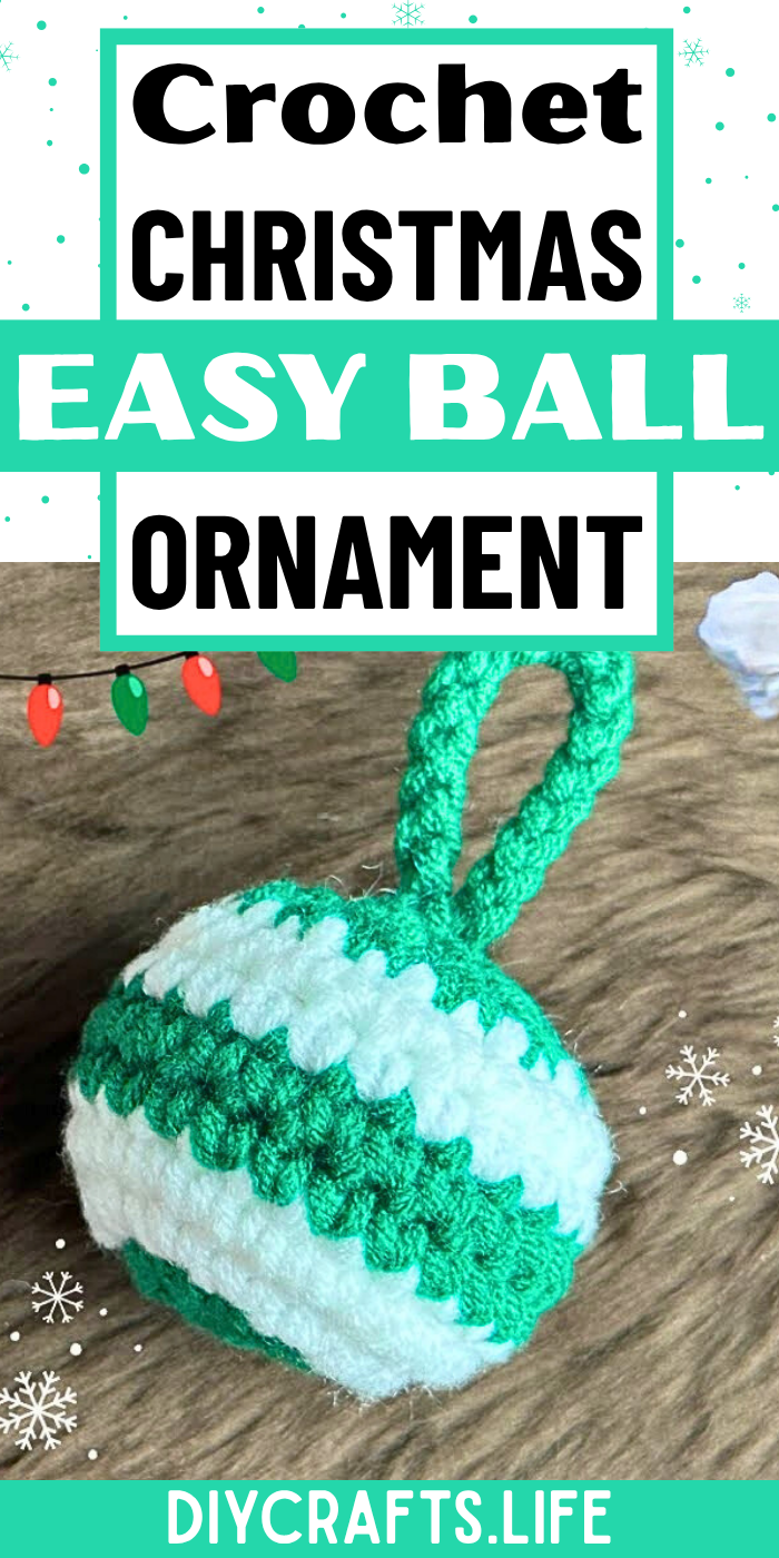 Crochet Christmas Ball Ornament