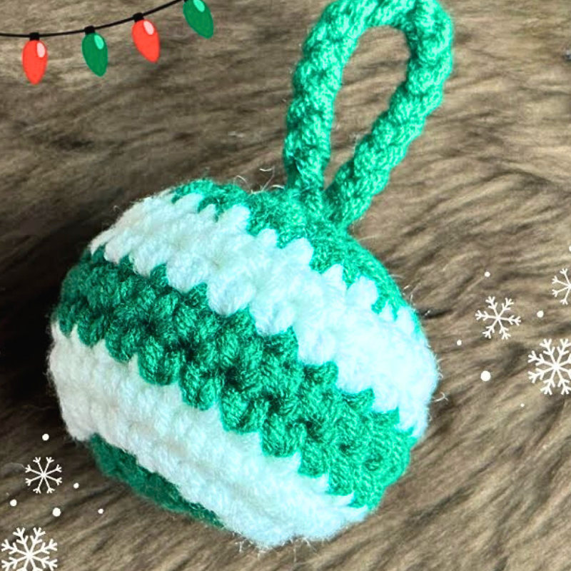 Crochet Christmas Ball Ornament